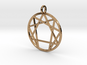 Holy Mountain Pendant in Polished Brass
