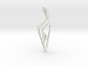 Pendant-04 in White Natural Versatile Plastic