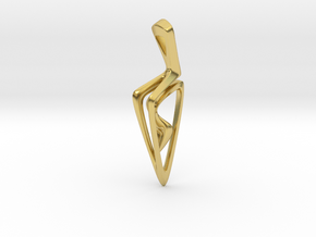 Pendant-04 in Polished Brass