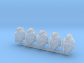Tabletop scale - Halo 5 Achilles Helmets in Smoothest Fine Detail Plastic: Small