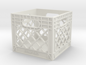 Milk Crate 1:12 Scale in White Premium Versatile Plastic