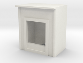 Fireplace 1/56 in White Natural Versatile Plastic