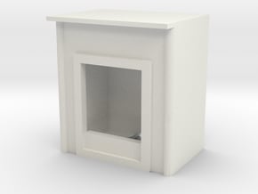Fireplace 1/48 in White Natural Versatile Plastic