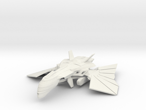 Romulan Corewind Class Destroyer WarBird in White Natural Versatile Plastic