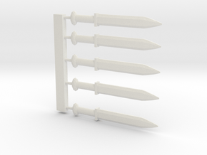 Sword SET in White Natural Versatile Plastic