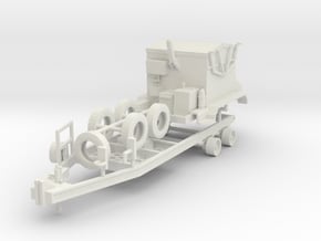 1/50th DOT Asphalt Hot Box 4 ton trailer in White Natural Versatile Plastic