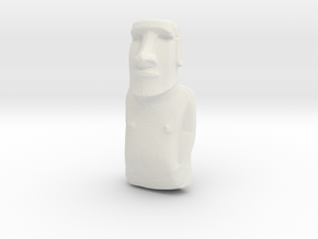 Moai in White Natural Versatile Plastic