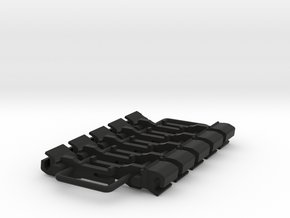 OO NEM Dummy Knuckle Coupling 10mm (Large) x10 in Black Natural Versatile Plastic