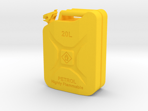 Jerry Can Petrol HD 1:10 in Yellow Processed Versatile Plastic: 1:10