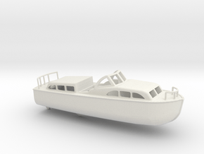 1/128 Scale 40 ft Personnel Boat Mk 1 USN in White Natural Versatile Plastic