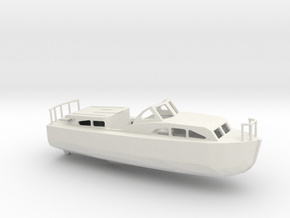 1/128 Scale 40 ft Personnel Boat Mk 2 USN in White Natural Versatile Plastic
