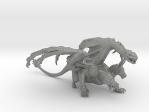 Chimera monster DnD miniature games rpg dungeons in Gray PA12