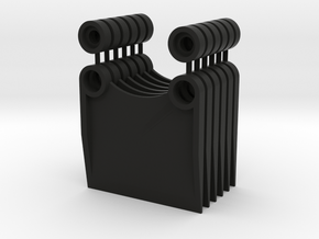 BBR Mini-z Transponder holder x6 in Black Natural Versatile Plastic