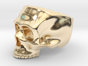 Skull Ring in 14K Yellow Gold