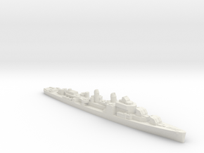 USS Putnam destroyer 1:1800 WW2 in White Natural Versatile Plastic