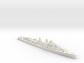USS Putnam destroyer 1:2400 WW2 in White Natural Versatile Plastic