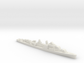 USS Putnam destroyer 1:3000 WW2 in White Natural Versatile Plastic