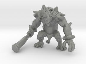 Ogre Chieftain DnD miniature games rpg orc monster in Gray PA12