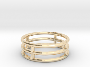 Minimalist Triple Band Ring Size 6 in 14K Yellow Gold