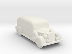 1937 Packard Hearse 160 scale in White Natural Versatile Plastic