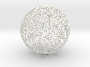 Symmetry sphere for icosahedron in White Natural Versatile Plastic