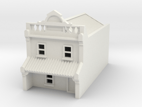 N Scale Terrace House 2 Storey (Single) 1:160 in White Natural Versatile Plastic