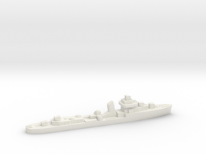 Brazilian Araguari destroyer 1:1800 post WW2 in White Natural Versatile Plastic