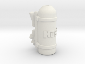 Nitrous Oxide tank NOS 1:10 in White Natural Versatile Plastic: 1:10