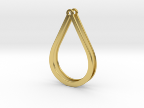 Drops Stacking Earrings - PART 2 in Polished Brass