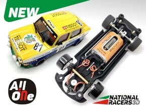 Chassis - Revell SIMCA 1000 Rallye 2 (Wide-In-AiO) in Black PA12