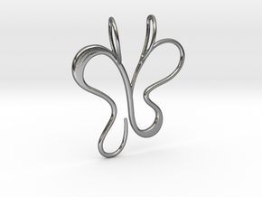 butterfly_V2.1.2 in Polished Silver