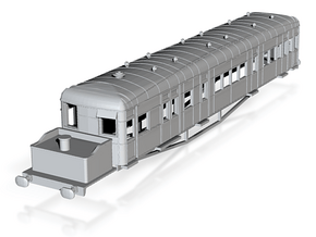 o-152fs-gsr-clayton-steam-railcar-scheme-A in Tan Fine Detail Plastic
