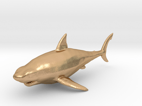 Megalodon shark kaiju monster miniature games rpg in Natural Bronze