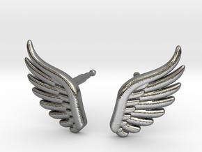 wings_stud_V2.1.1 in Polished Silver