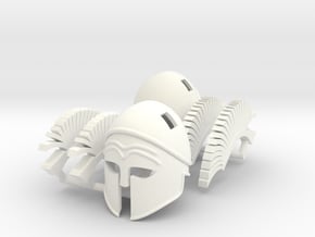 HOPLITE HELMET 1 x2 in White Processed Versatile Plastic
