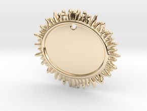 sun_pendant in 14k Gold Plated Brass