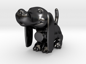 Doxie: Cute Pup in Polished and Bronzed Black Steel