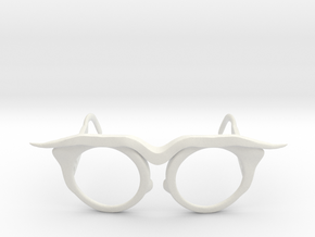 Frida Glasses in White Natural Versatile Plastic: Small