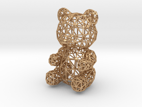 Teddy Bear Wireframe in Natural Bronze