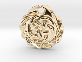 Celtic Pendant in 14k Gold Plated Brass