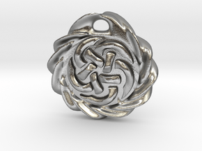 Celtic Pendant in Natural Silver