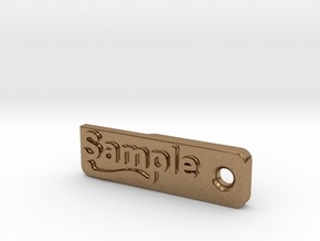 Material Sample - Sample Stand (ALL MATERIALS) in Natural Brass