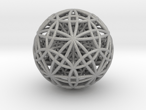 IcosaDodecasphere w/ FOL Stel. Icosahedron 2.5" in Aluminum