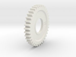 HPI #A442 - SPUR GEAR 37 TOOTH (1M) (ADAPTER TYPE) in White Natural Versatile Plastic