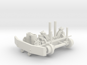 Hyrail With Bumper Parted 1-43 Scale in White Natural Versatile Plastic