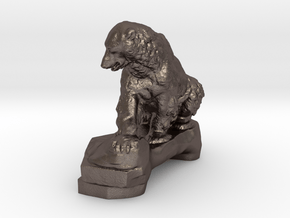 Bear in Polished Bronzed-Silver Steel