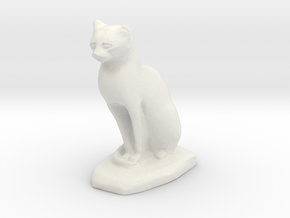 Egypt cat in White Natural Versatile Plastic