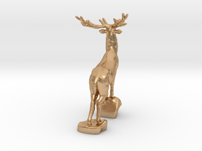 Noble deer in Natural Bronze