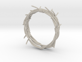 barbed ring in Natural Sandstone: Small