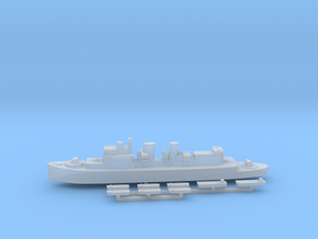 HMCS Prince David & landing craft 1:1800 in Smoothest Fine Detail Plastic